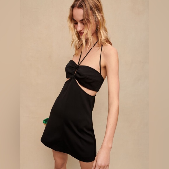 Maje Route Halter Dress Black - Picture 3 of 8